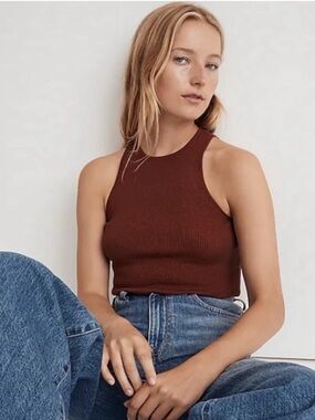 Madewell Signature Knit Cut Away Sweater NWTGS